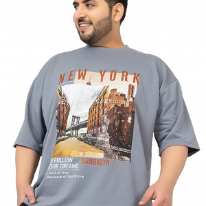 Men's Plussize Oversized Half Sleeves T-Shirt