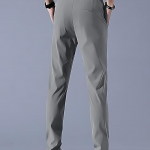 Men's Lycra Solid Jogger Pants with Elastic Waistband and Pockets